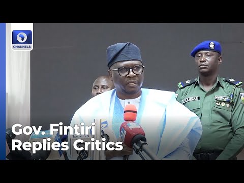 Gov Fintiri Replies Critics Of His Administration