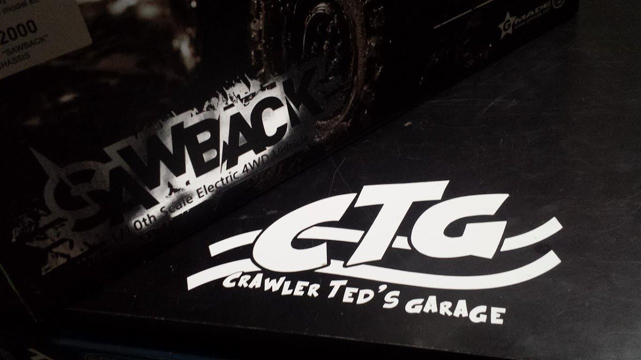 Crawler Teds Garage - Unboxing the G-made Sawback