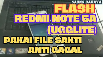 Flash Flash Firmware Tutorial for Redmi Note 5a (ugglite) Global Version without Finger Print