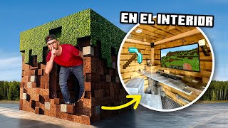 CONSTRUYO UNA HABITACIÓN SECRETA EN EL CUBO DE MINECRAFT