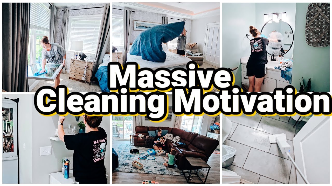 Massive Cleaning Motivation | All Day Whole House Clean With Me 2024 ...