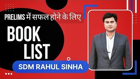Book List for Success in Prelims