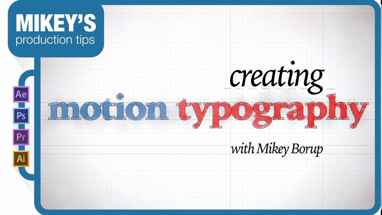Creating Motion Typography - YouTube