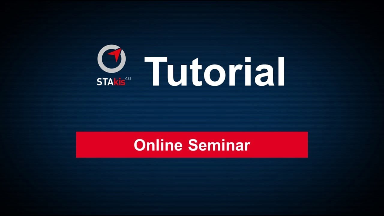 Update New STAkis 4.0 Online Seminar | Level 1 - Basics
