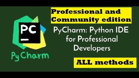 install pycharm on ubuntu community and professional edition
