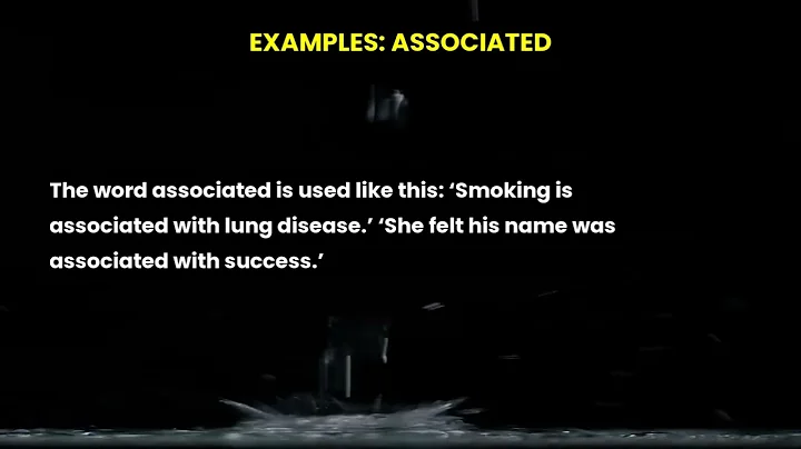 Let's learn the word associated | Improve your vocabulary #english #vocabulary #learnenglish