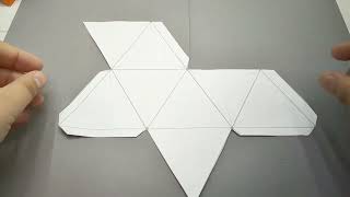 Paper octahedron / Octahedron / Октаэдр из бумаги / Октаэдр схема / Как сделать октаэдр из бумаги?