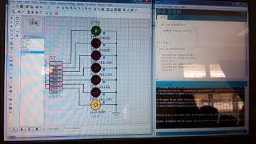 Proteus Test - Led Berjalan menggunakan Arduino