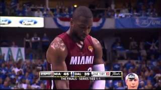 Dwyane Wade FLOPS In Game 3 Of The 2011 NBA Finals