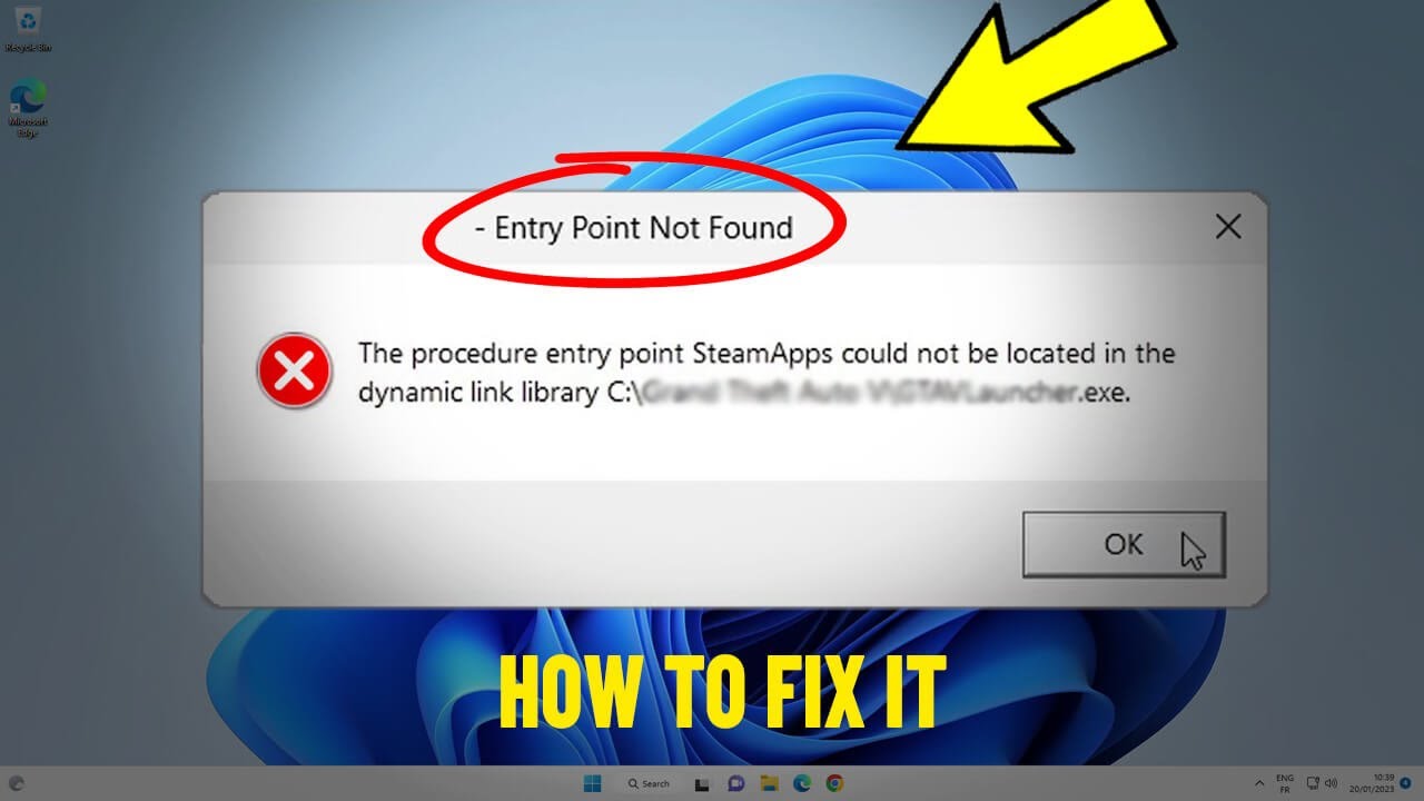 The Procedure Entry Point Not Found Dynamic Link Library Fixed In Windows  11/10 