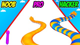 Snake Run - NOOB vs PRO vs HACKER screenshot 5