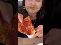 EVERYTHING WE ATE AT DOMINO&#39;S #shorts #viral #mukbang