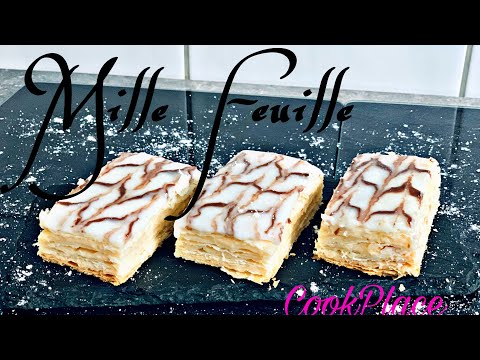 Mille feuille/Creme Patisserie/französischer Blätterteig Kuchen/ Vanillecreme/ Ramadan Gebäck