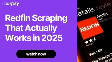 Redfin Scraping That Actually Works in 2025 (Full Demo)