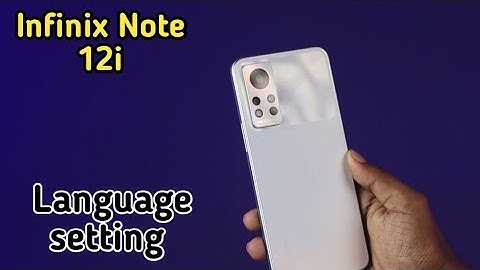 How To Change Language In Infinix Note 12i, Infinix Note 12i Mein Language Kaise Change Karen,