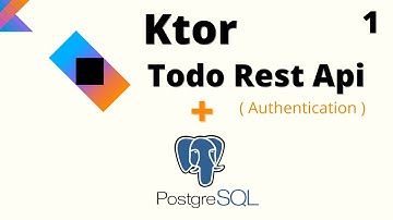 😍  ToDo Rest Api with Authentication in Ktor | Hindi😘.  |  JWT Authentication | Android✅   | part -1