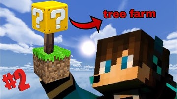 I made an epic tree farm in one block (part 2) #minecraft #oneblock #2