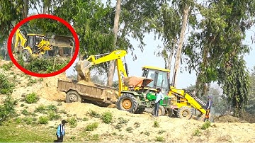 New Mahindra Earthmaster Sx Backhoe Loader Loading Mud In Tractor - Mahindra Backhoe Loader