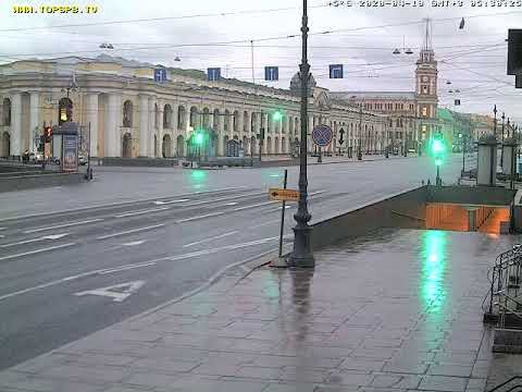 LIVE CAMERA Nevskiy avenue St. Petersburg Russia. Невский пр. Санкт-Петербург
