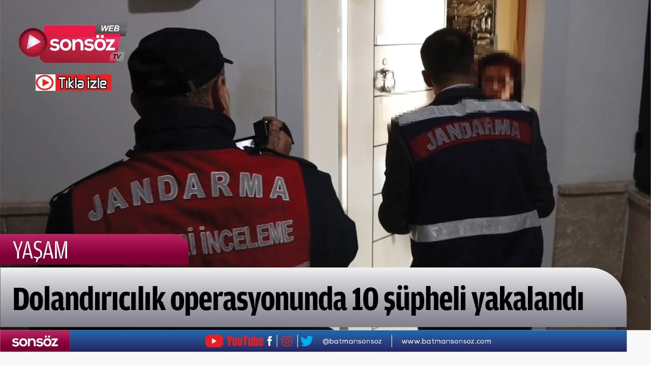 Dolandırıcılık operasyonunda 10 ş&uuml;pheli yakalandı