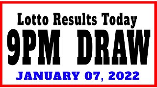 OLRT LIVE: Lotto Results Today 9pm draw January 7, 2022
