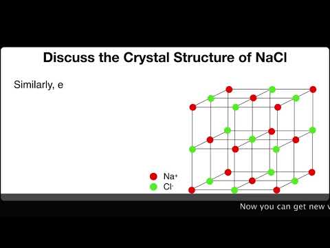 Video: Welke kristalstructuur is nacl?