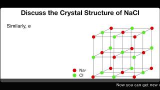Discuss The Crystal Structure Of Nacl. Solid State Physical Chemistry