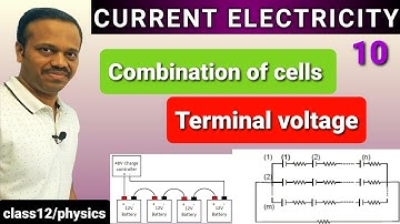 Current Electricity 10: Cells, terminal voltage, series & parallel combination of cells, mixed group