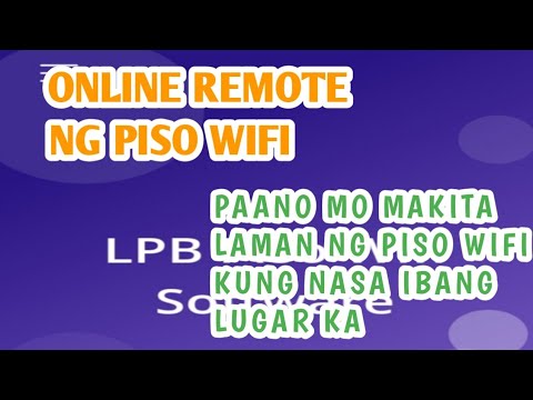 ONLINE REMOTE NG PISO WIFI/ PinoyTV