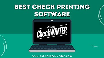 Best Check Printing Software | OnlineCheckWriter