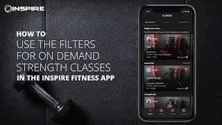 How to Use the Filters for On Demand Strength Classes in the Inspire Fitness App screenshot 5