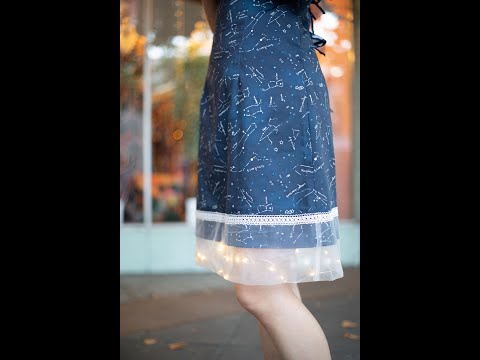 black starry night dress