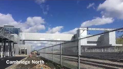 Cambridge North railway station opening 21 May 2017