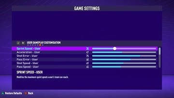 UPDATED FIFA 21 Realistic Sliders Settings