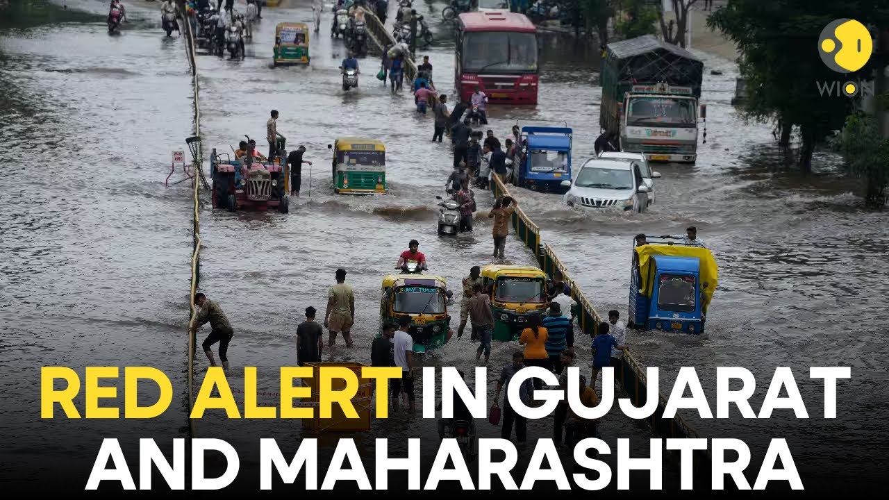 Maharashtra and Gujarat Monsoon Live:  India Monsoon Live | Indian Floods Live|  WION Live