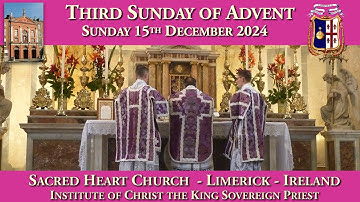 Sunday 15th December 2024: Third Sunday of Advent (Gaudete Sunday)