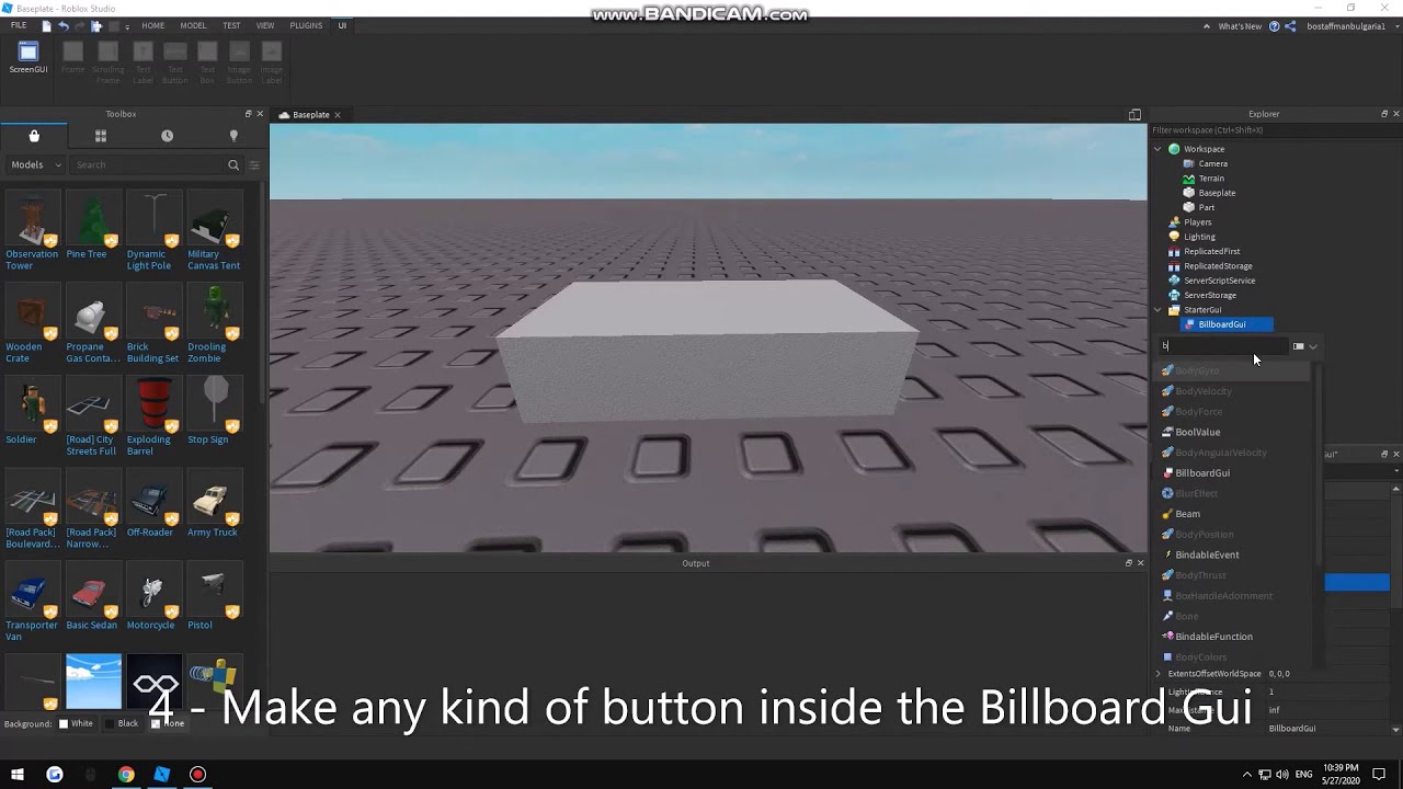 Roblox Billboard Gui Button