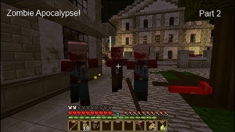 Zombie Apocalypse (Minecraft Adventure Map) Part 2