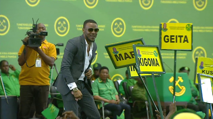 ALIKIBA ALIVYOIMBA NDANI YA MKUTANO MKUU WA CCM - DODOMA