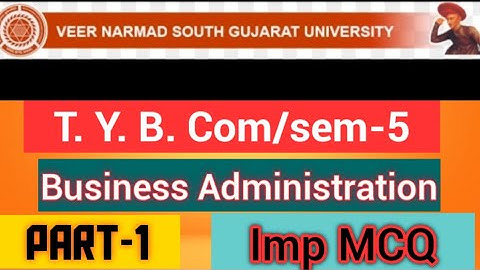 #tybcomsem5_|| Bbusiness administration IMP MCQ | part-1||