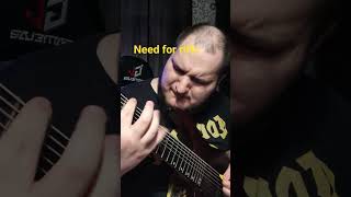 riff rybka on 8string legator guitars #metal #newriff #modernmetal #shorts