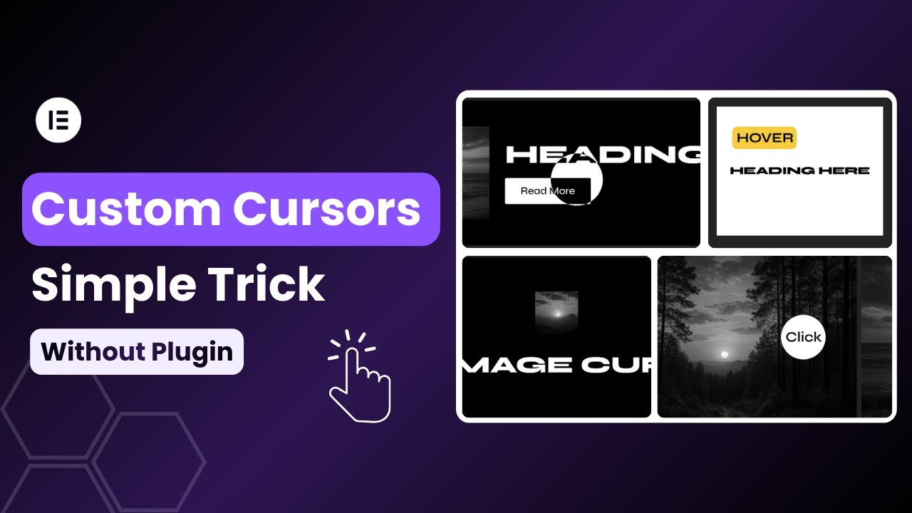 Elementor Tutorial :  Create Unique Cursors with This Simple Trick!