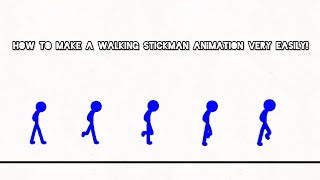 Detailed How to make a walking stickman animation on FlipaClip very easily! Details