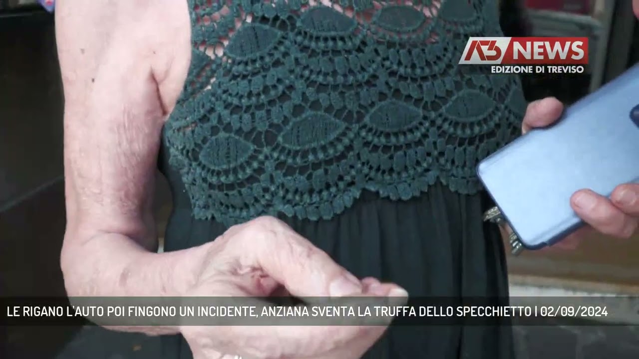LE RIGANO L'AUTO POI FINGONO UN INCIDENTE, ANZIANA SVENTA LA TRUFFA DELLO SPECCHIETTO | 02/09/2024