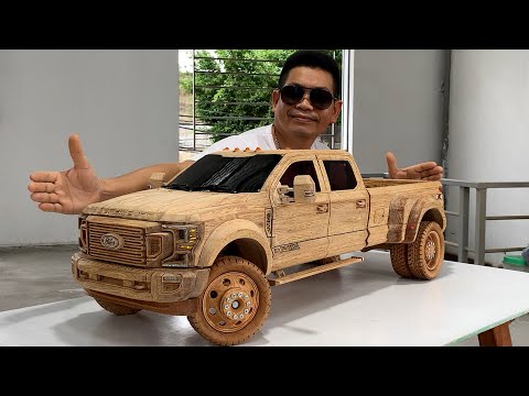 #85 Wood Carving - 2022 Ford F-450 Super Duty - Woodworking Art