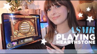 ASMR ⚜️  Hearthstone Gaming Session! • Whisper Ramble for Sleep, Relaxation, Pomodoro Study or Work!