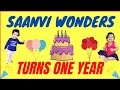 Saanvi wonders turns one year old saanvi wonders mash up saanviwonders remixscute baby