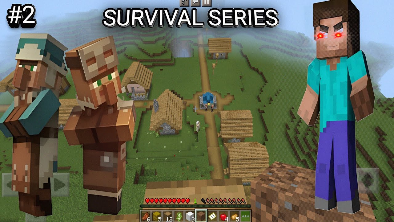 I FOUND A VILLAGE IN minecraft survival series #minecraft - YouTube