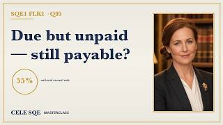 SQE1 FLK1 Q95 · Frustrated Contracts Act 1943 s 1(2) proviso — CELE SQE Masterclass