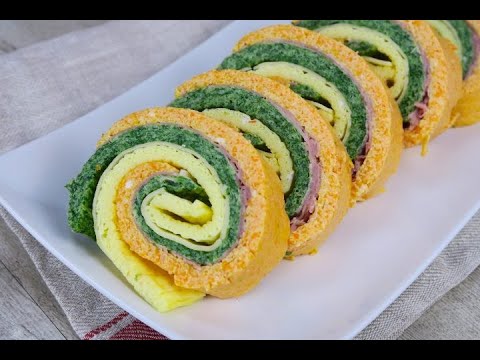 Video: Rotolo Di Pollo Con Uova Strapazzate E Spinaci